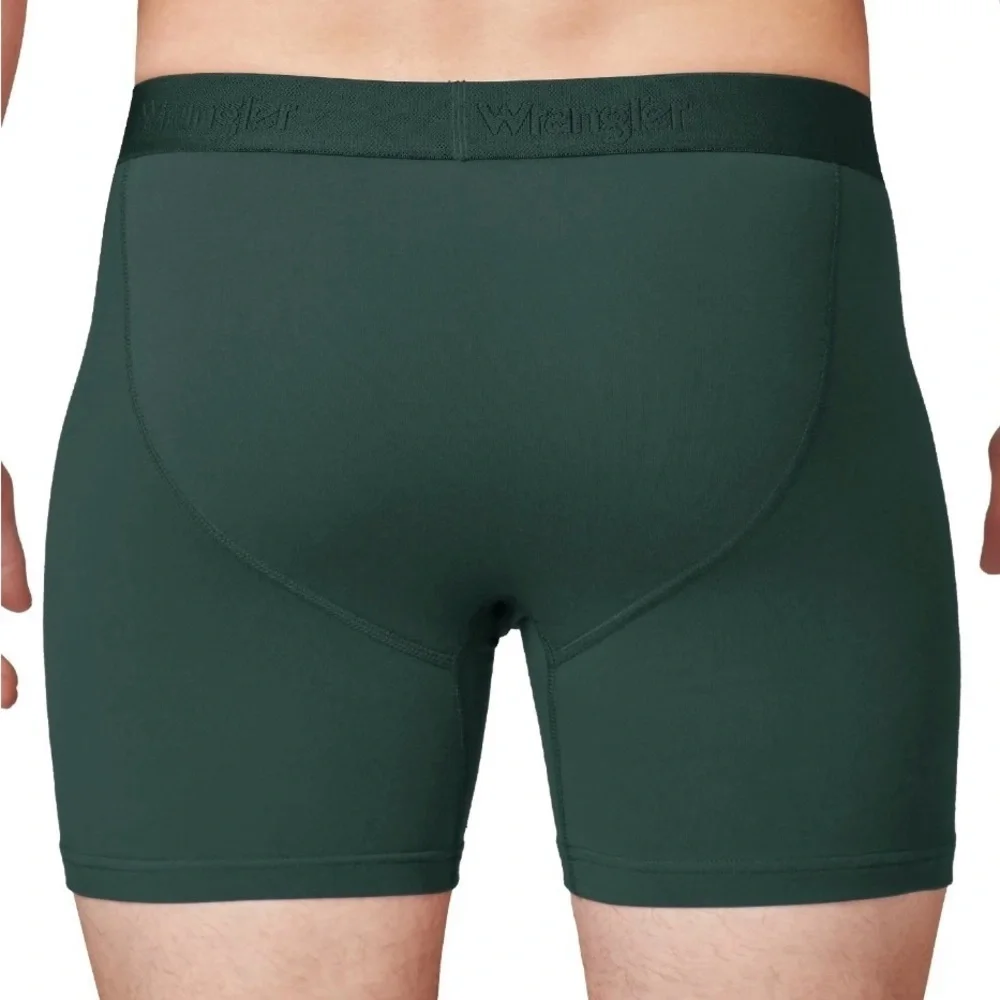 Wrangler Men's Cool Cotton Boxer Brief Set, Boxer Briefs Underwear 3 pack